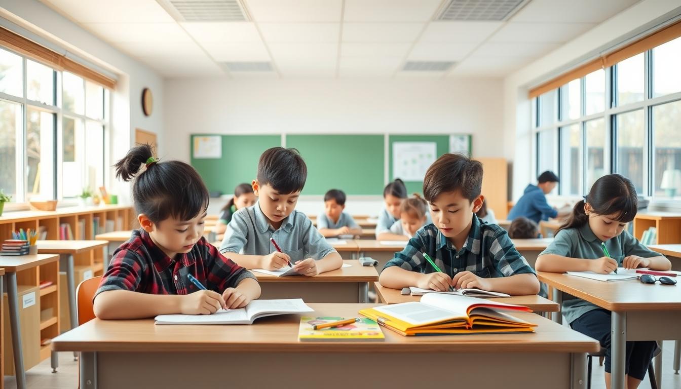 Students collaborating in study space