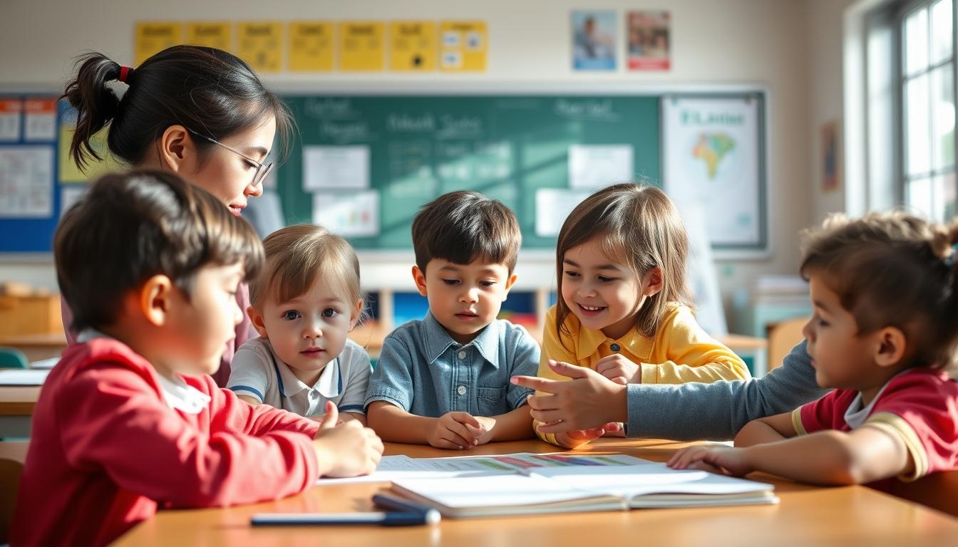 Student using a study guide to organize academic notes